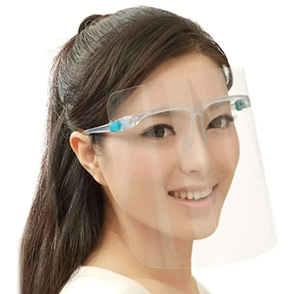 protector facial de gafas